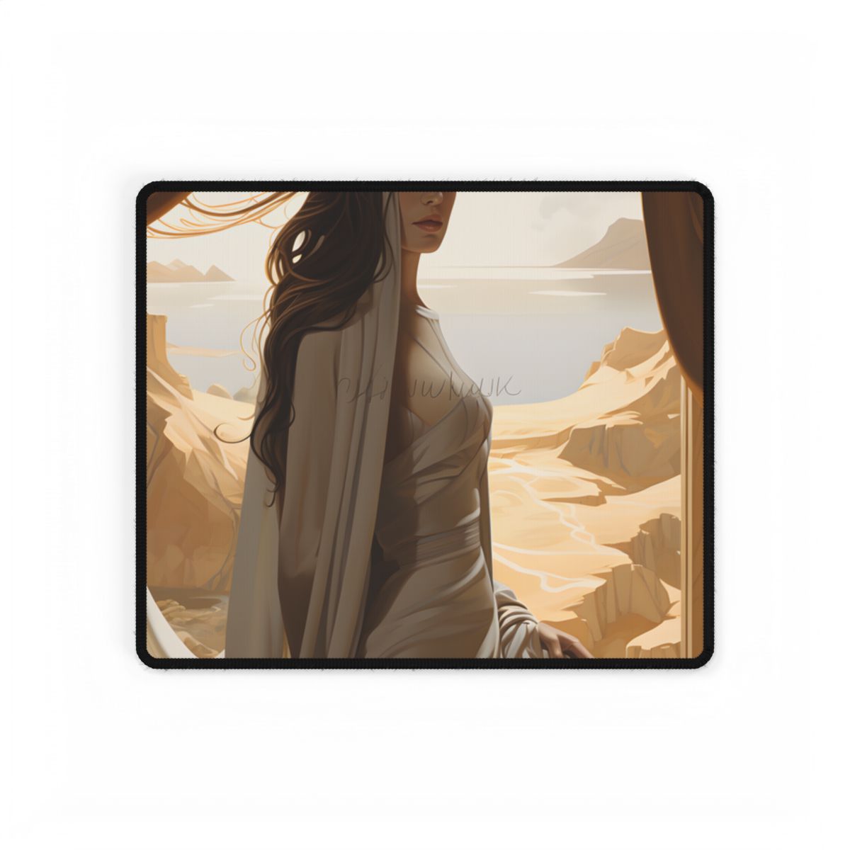 Artistic Book Cover: Unique Perspective - Desk Mat