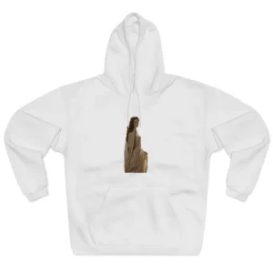 Woman in Draped Gown Hoodie