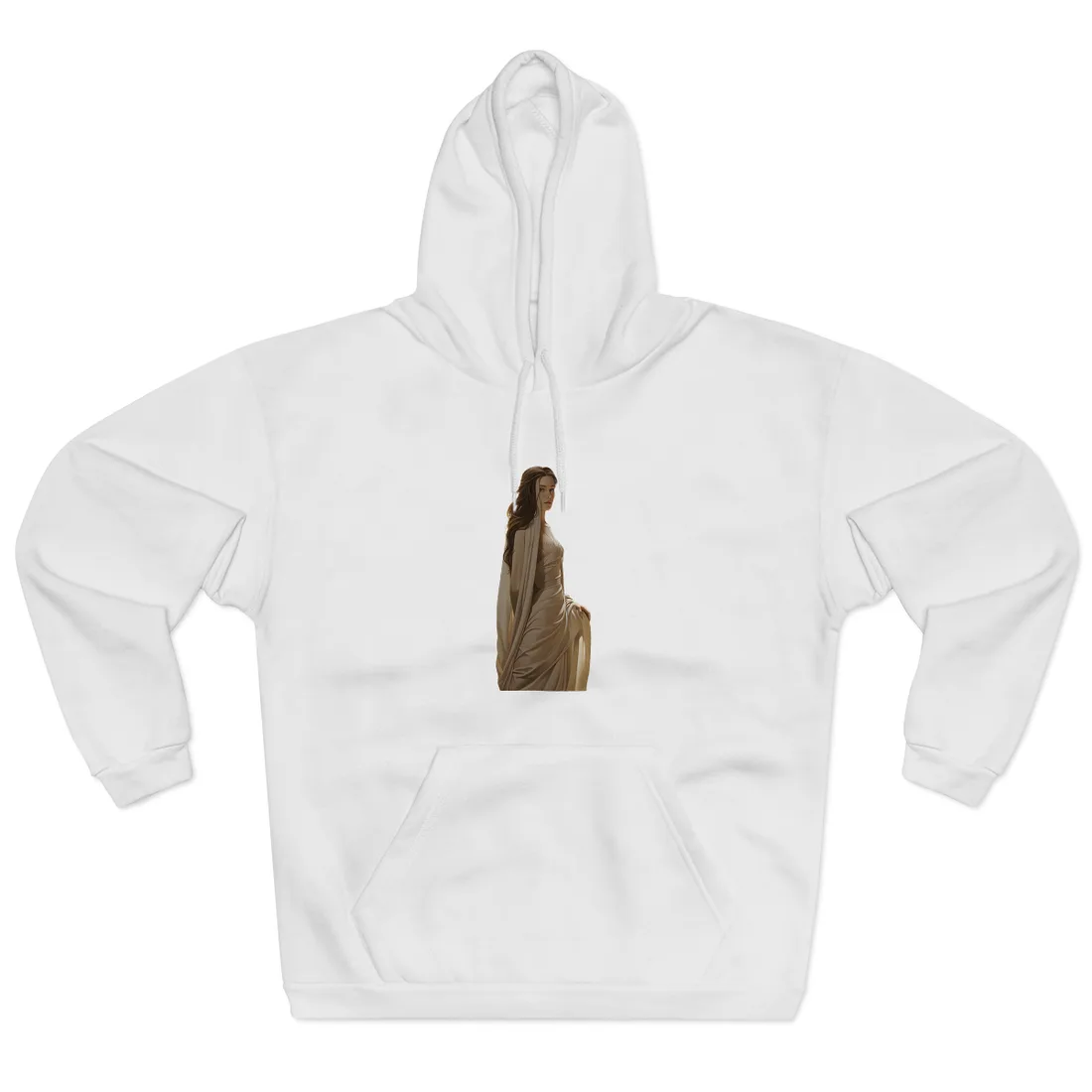Artistic Book Cover: Unique Perspective Hoodie - Hoodie (White)