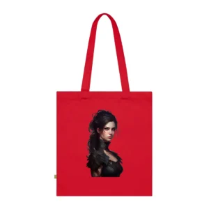 Dark-Haired Woman in Armor Tote Bag