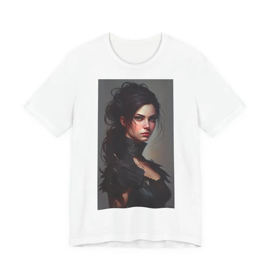 Artistic Female Portrait: Elegant Dress - T-Shirt