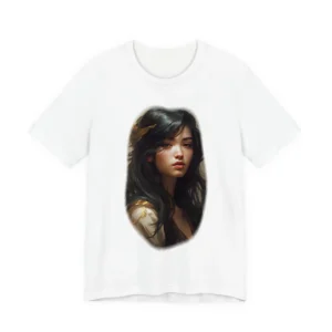 Woman with Gold Hair Clip T-Shirt