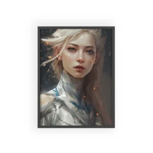 Platinum Armored Heroine Framed Poster