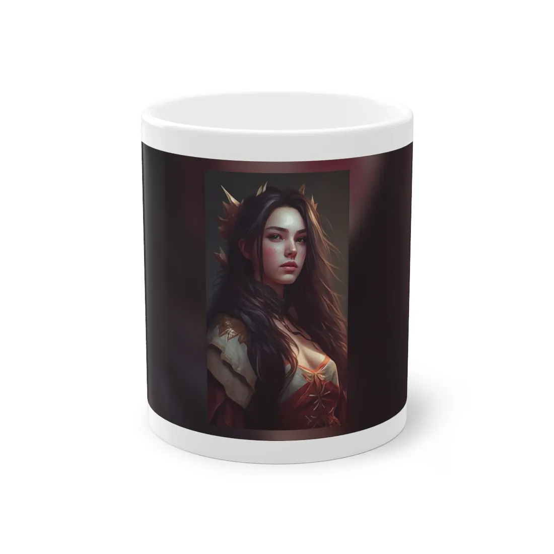 Astonishing Female Portrait: Brown Hair - Mug