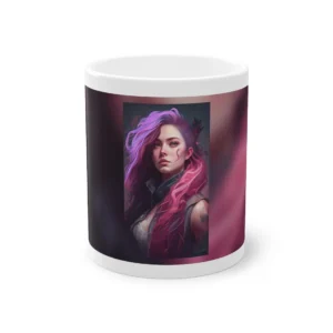 Woman with Violet Hair Mug