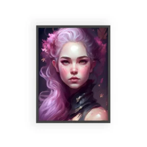 Pink Blossom Heroine Framed Poster