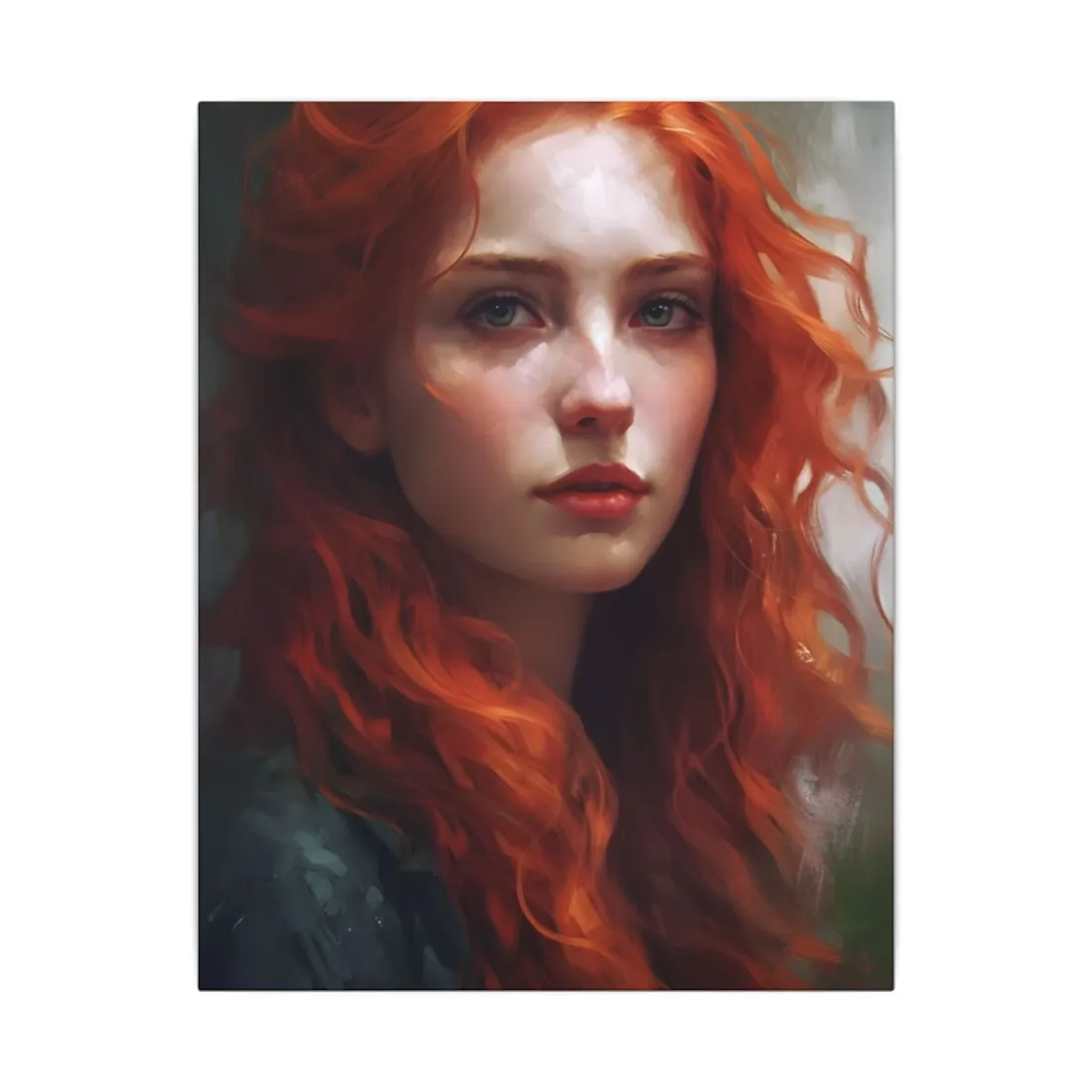 Astonishing Redhead Portrait: Female - Canvas