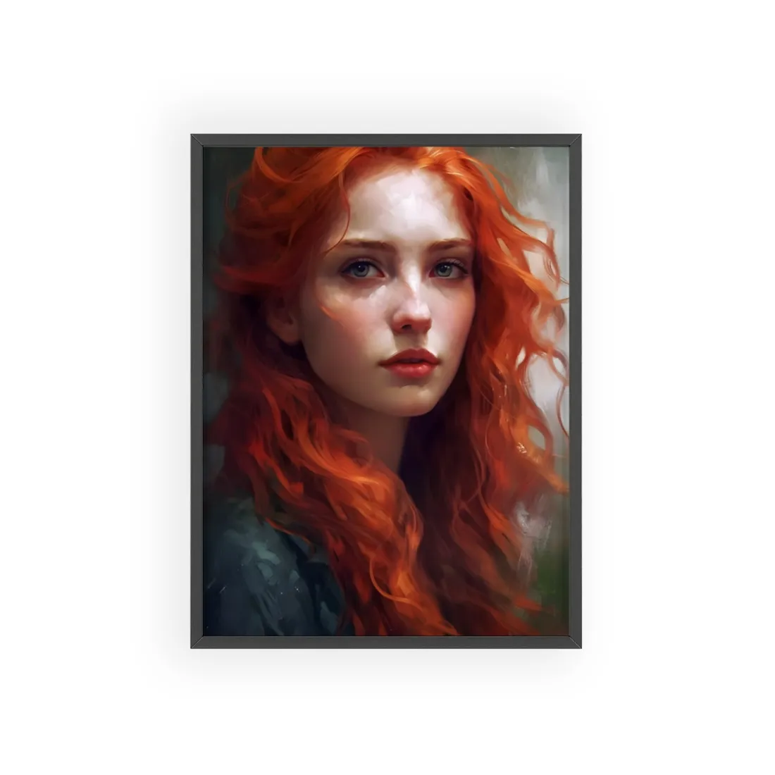 Astonishing Redhead Portrait: Female - Framed Poster