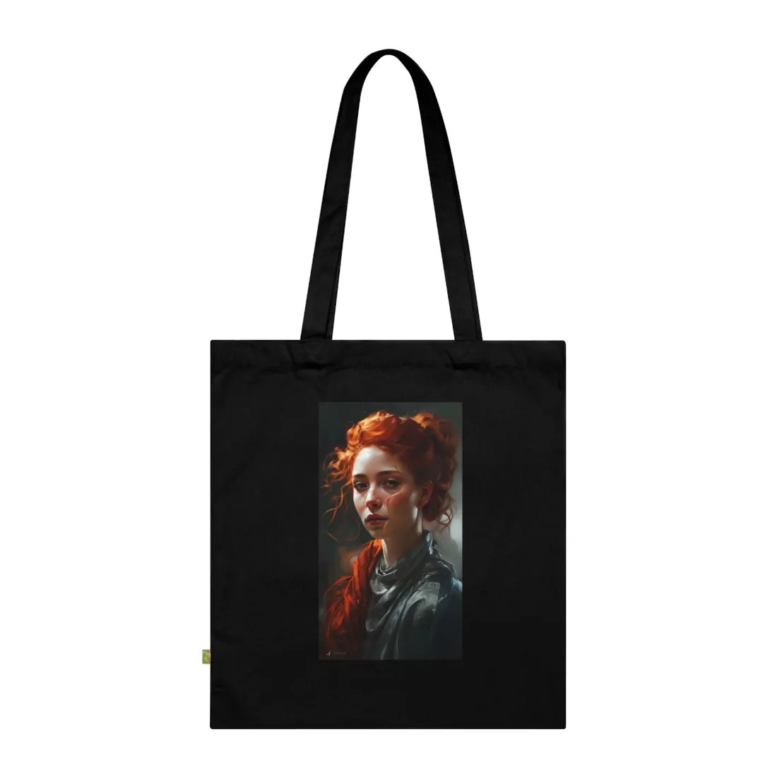 Astonishing Redhead Portrait: Neutral Expression Art - Tote Bag