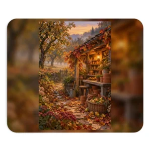 Autumn Garden Shed with Pears Mouse Pad