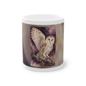 Barn Owl on Branch Mug