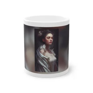 Woman with White Roses Mug