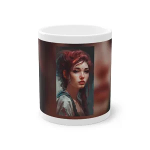 Woman Portrait with Auburn Hair Mug