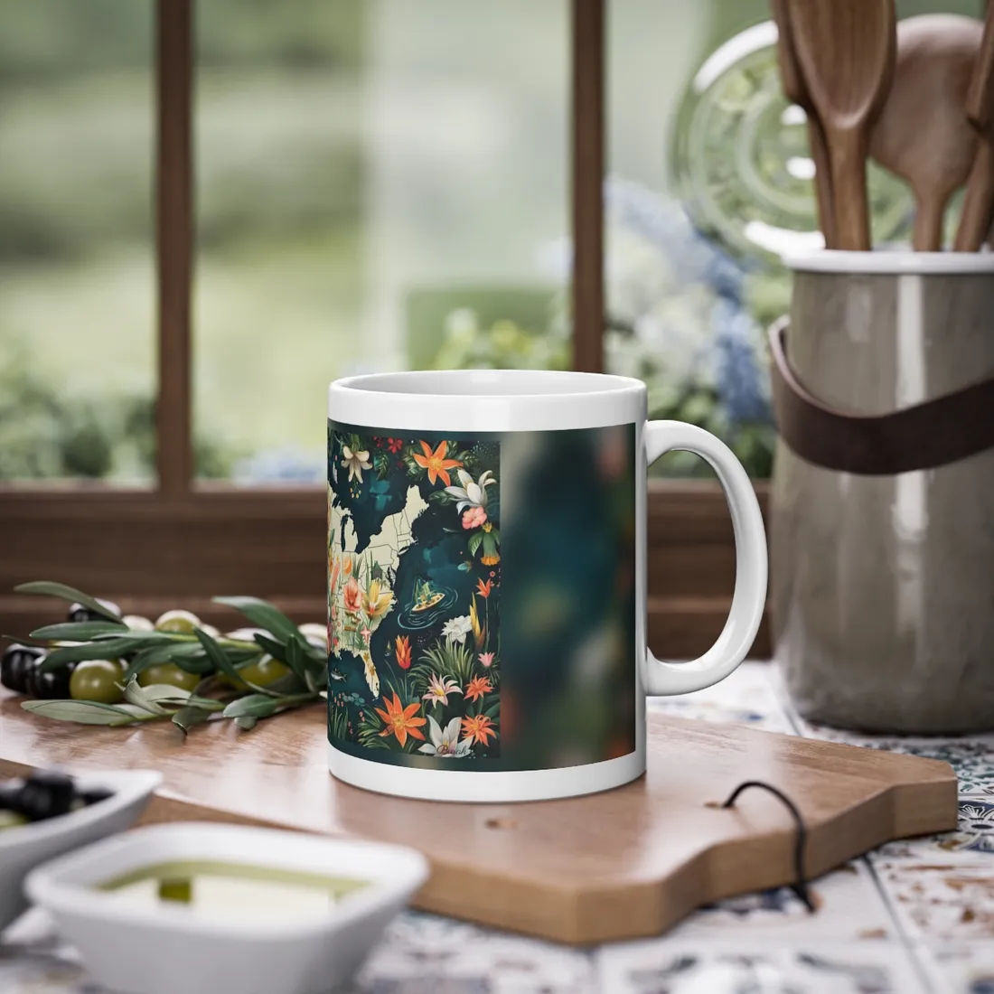 Beautiful Florida State Map: Vibrant Geographic - Mug