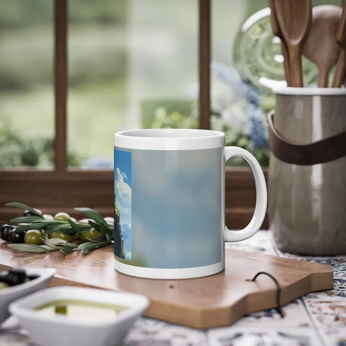 Beautiful Outdoor Moment: A Serene Person in Nature - Mug
