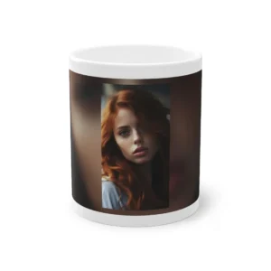 Wavy Red Hair Portrait Mug