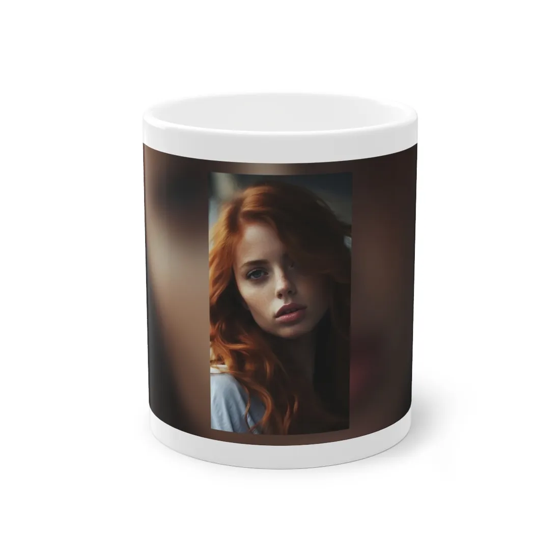 Beautiful Redhead Woman: Realistic - Mug