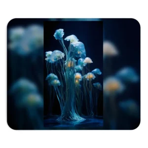 Blue Jellyfish Group Mouse Pad