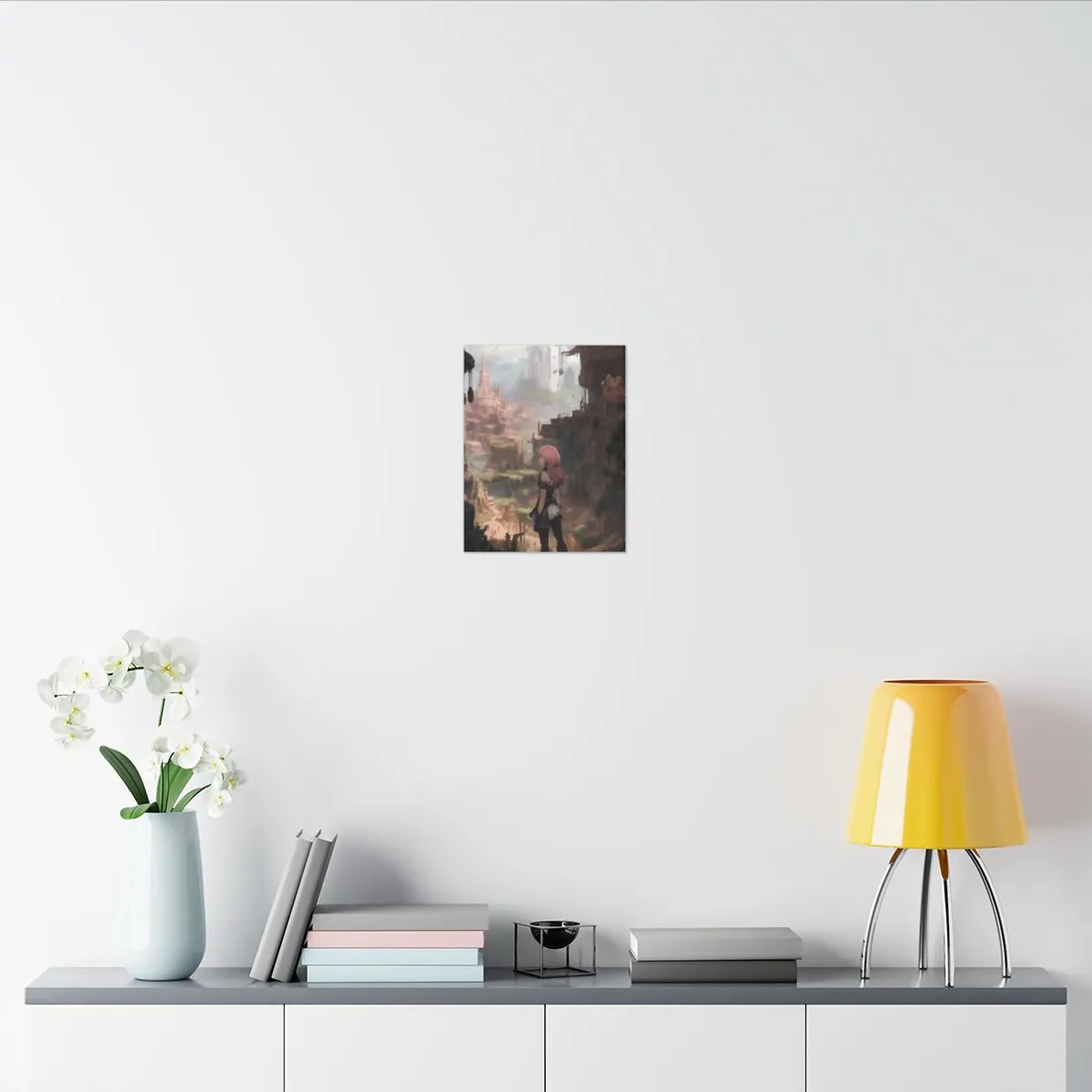 Birds in Flight: Anime-Style Avian Art - Canvas