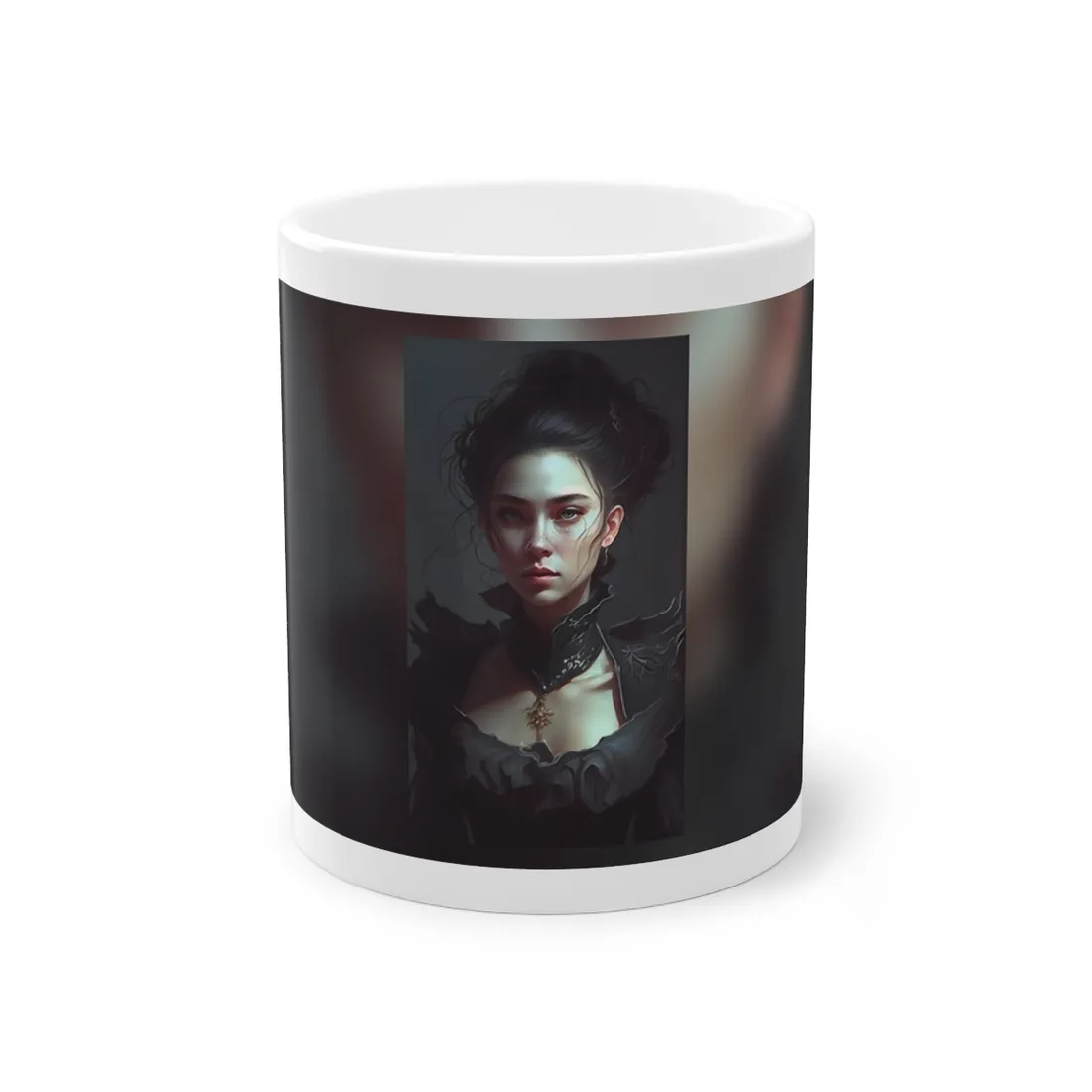Black Hair Beauty: Sleeveless Portrait Art - Mug
