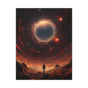 Vortex over Red Horizon Canvas Print