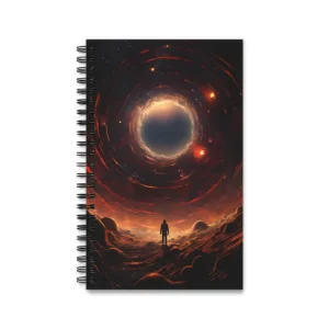 Vortex over Red Horizon Spiral Notebook