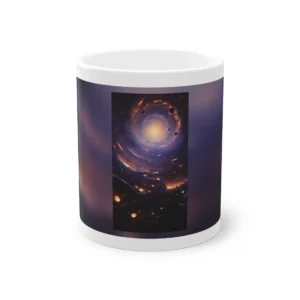 Swirling Galaxy with Glowing Core Mug