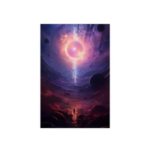 Path to the Glowing Sphere Metal Poster