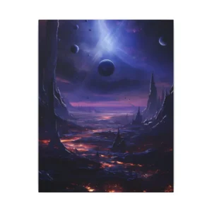 Alien Planet Landscape Canvas Print