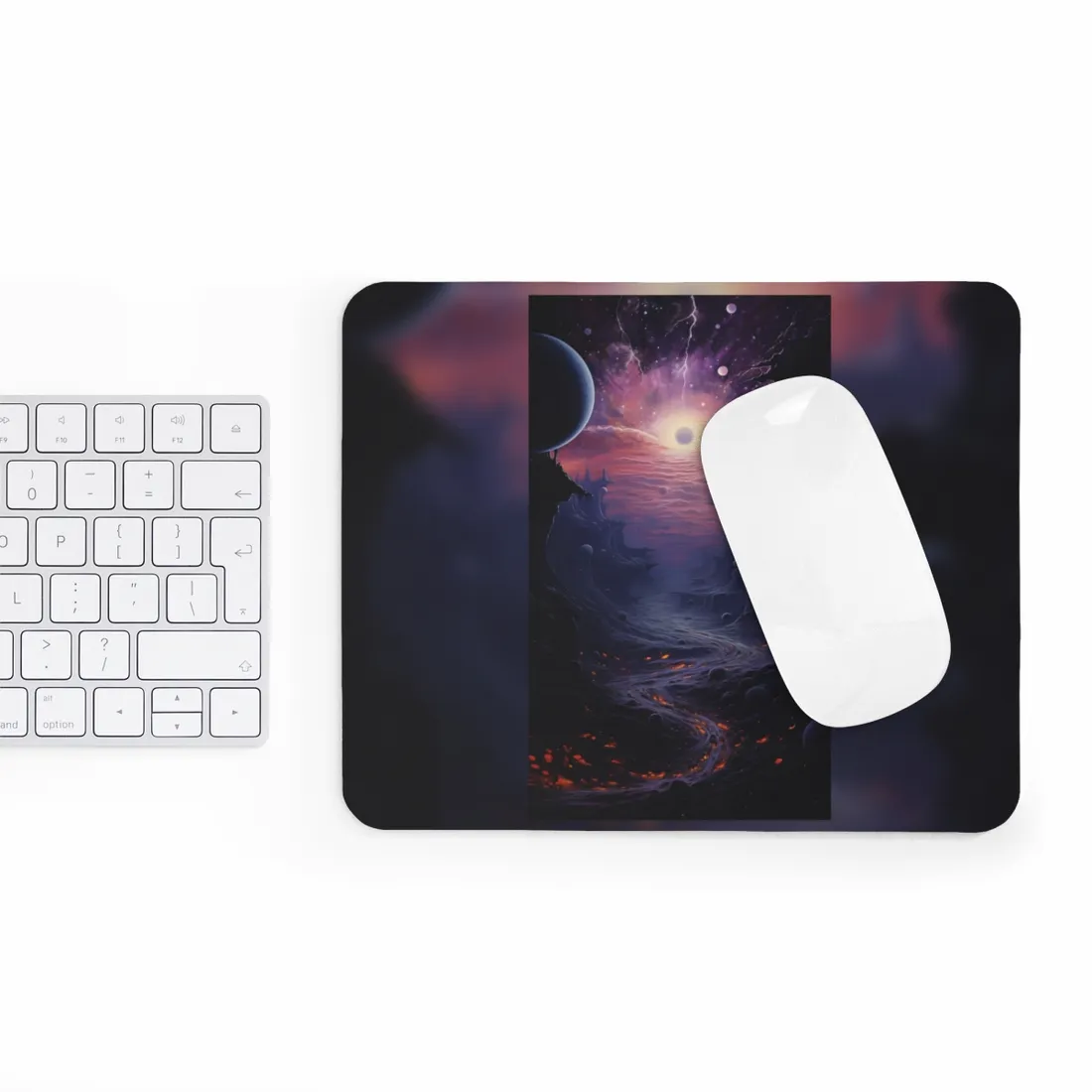 Black Hole Cosmos: Graphic Representation of a Massive Planet - Mouse Pad