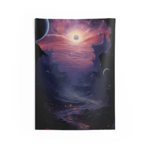 Lava River Canyon Landscape Wall Tapestry