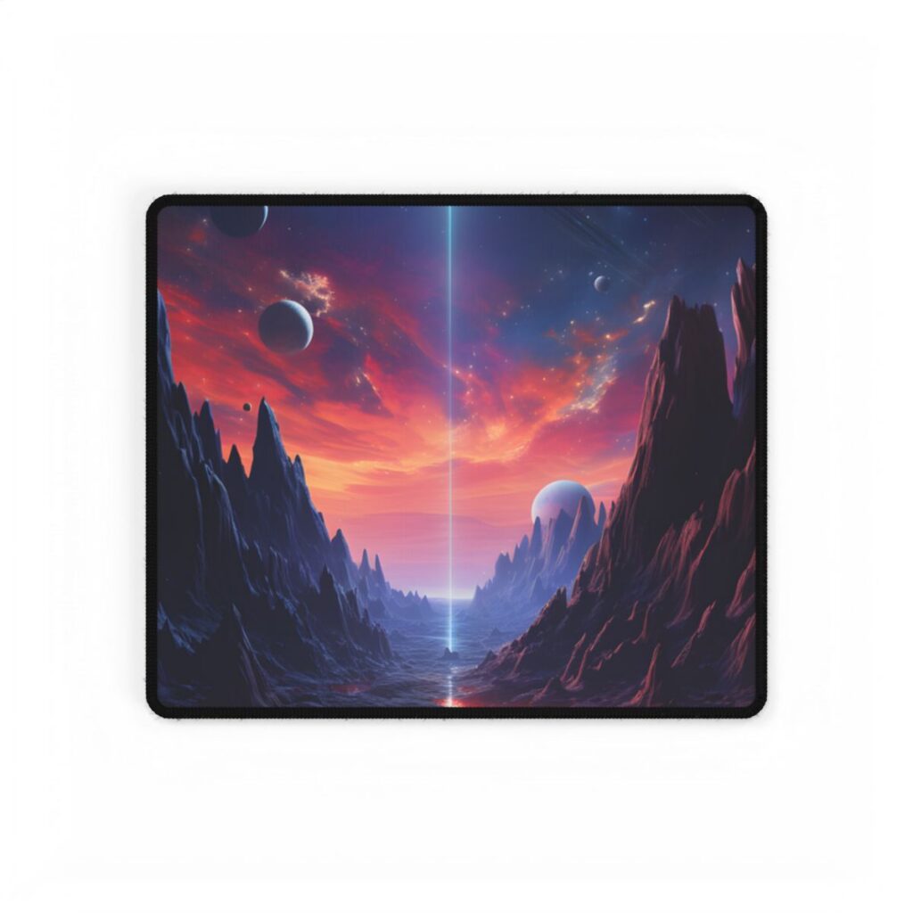 Black Hole Odyssey: A Massive Planet in Space - Desk Mat