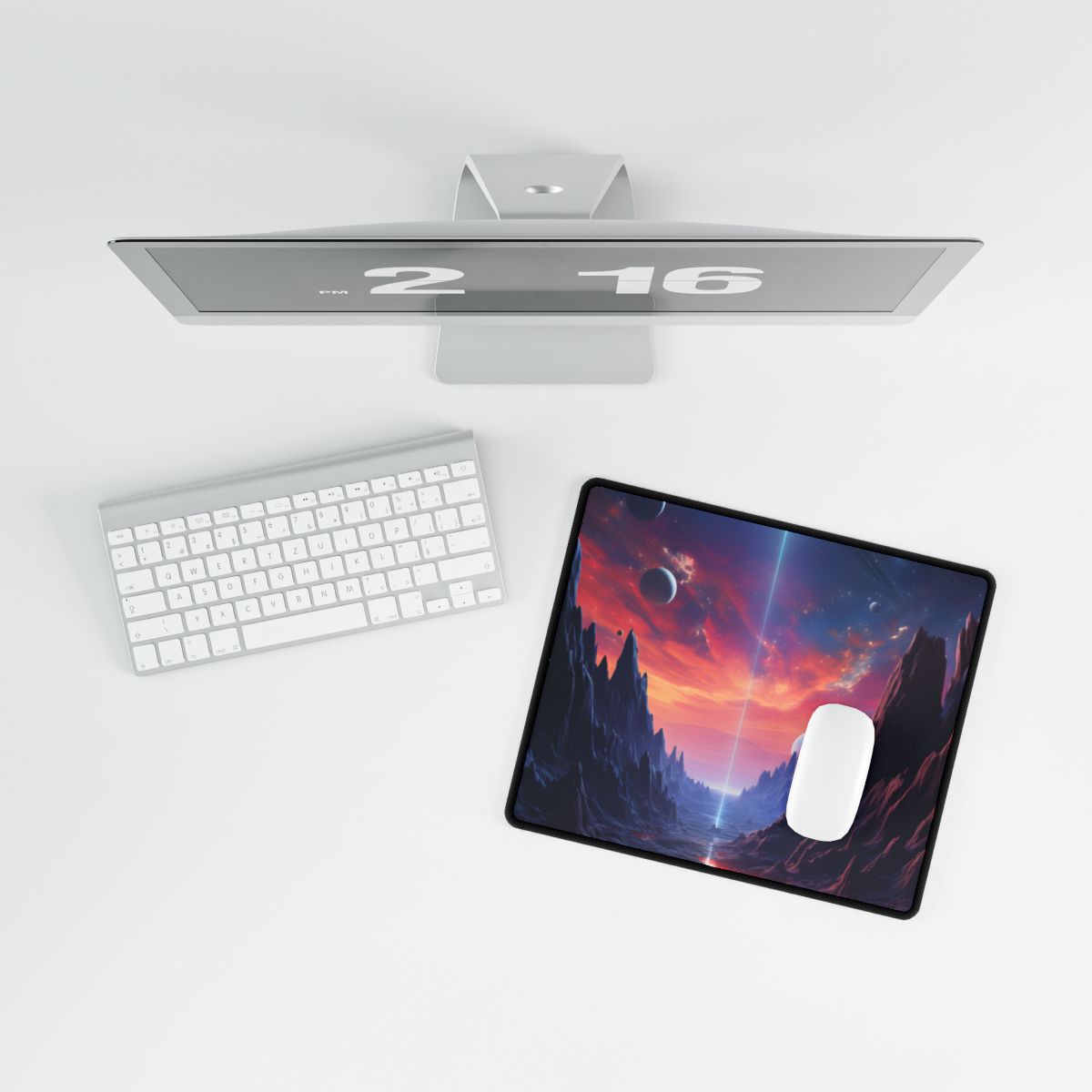 Black Hole Odyssey: A Massive Planet in Space - Desk Mat