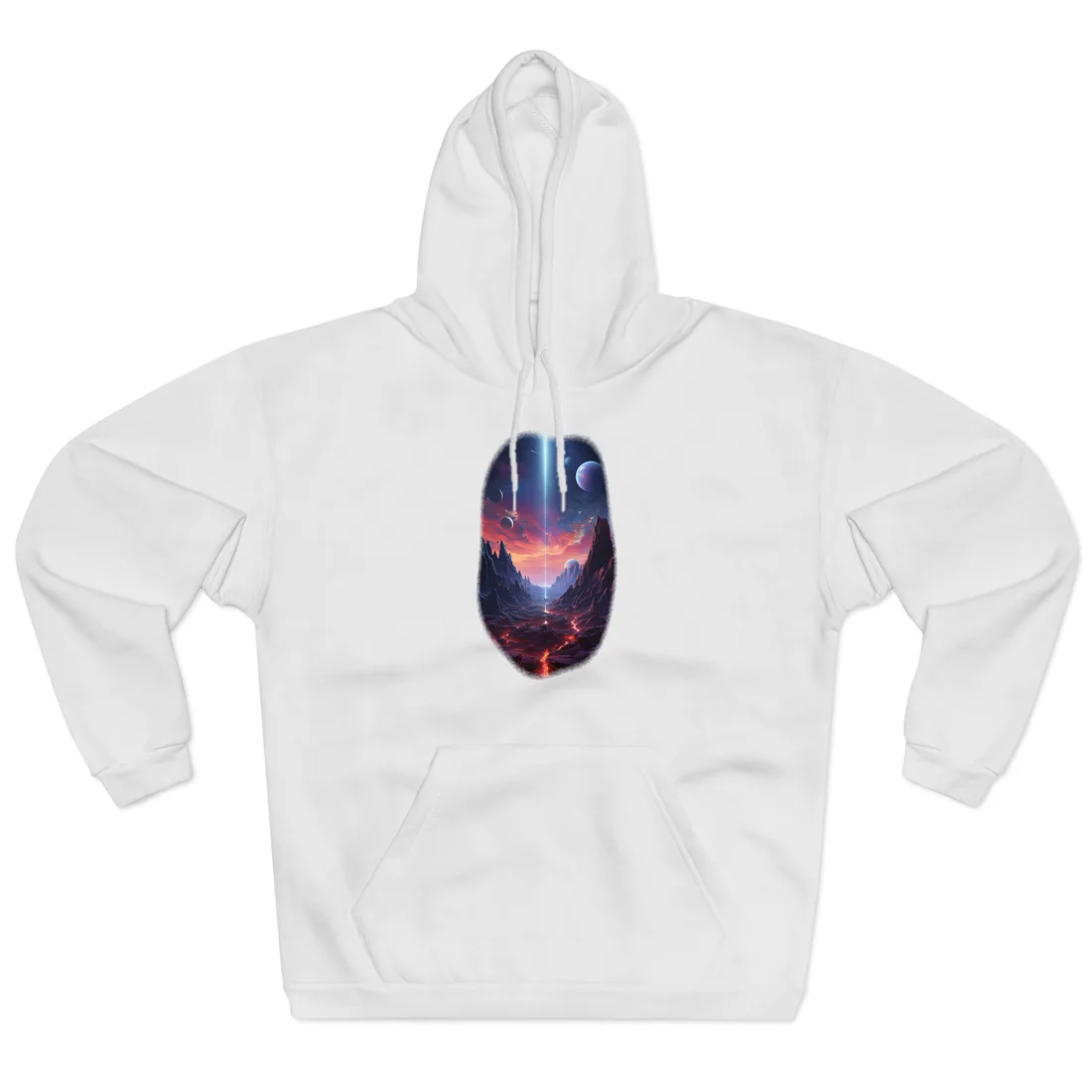 Black Hole Odyssey: A Massive Planet in Space - Hoodie (White)