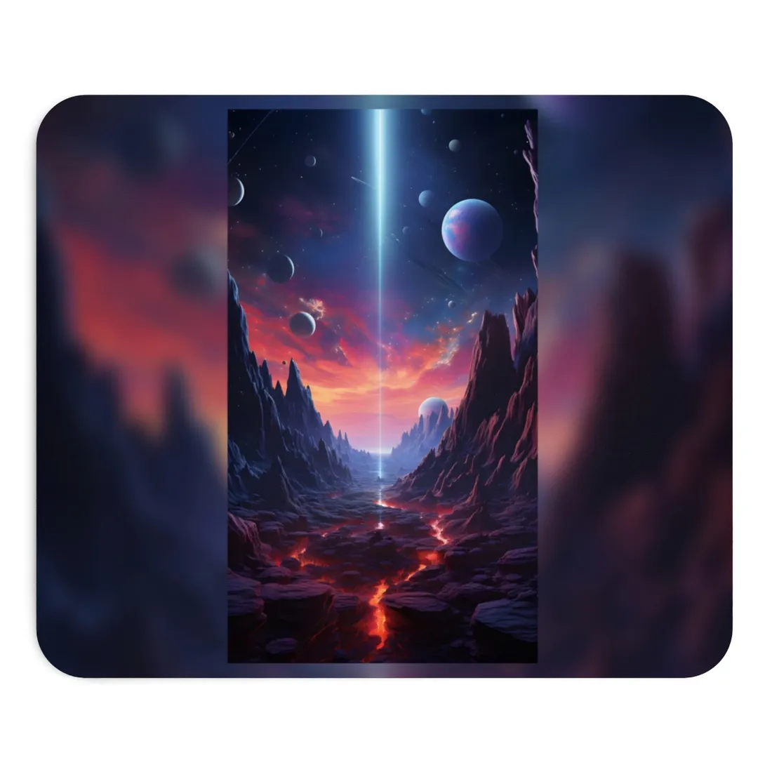 Black Hole Odyssey: A Massive Planet in Space - Mouse Pad
