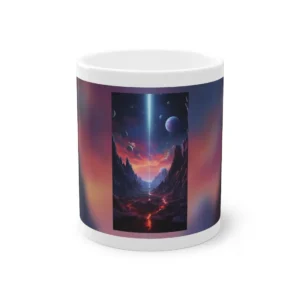 Alien Landscape with Glowing Lava Mug