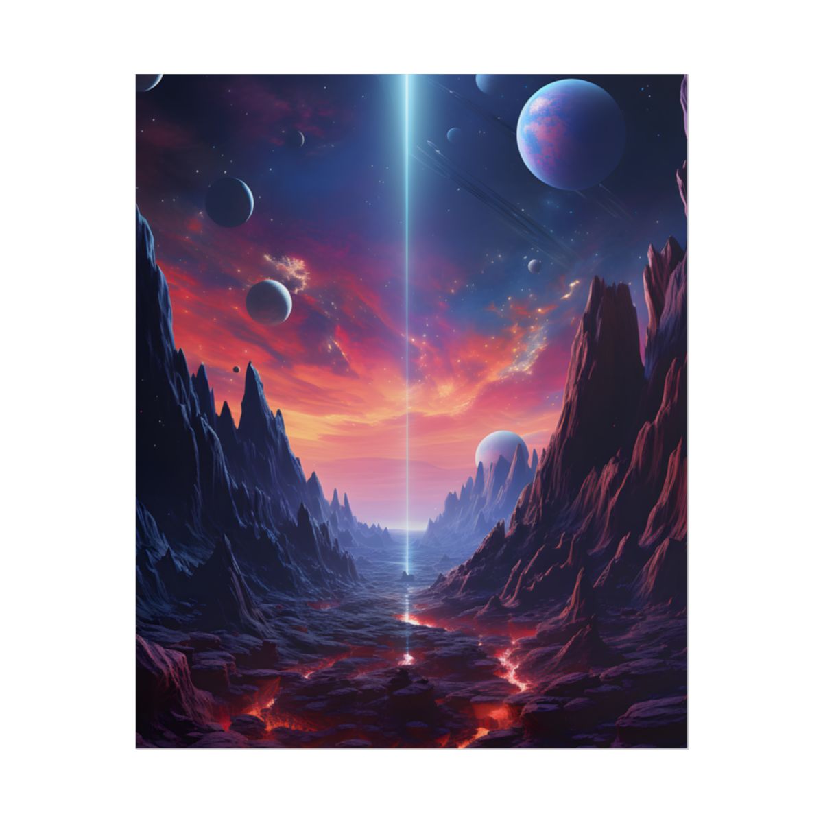 Black Hole Odyssey: A Massive Planet in Space - Poster