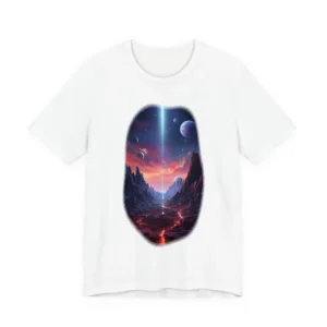 Alien Landscape with Glowing Lava T-Shirt