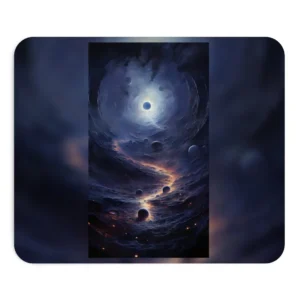 Swirling Space Vortex with Planets Mouse Pad