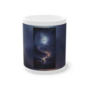 Swirling Space Vortex with Planets Mug