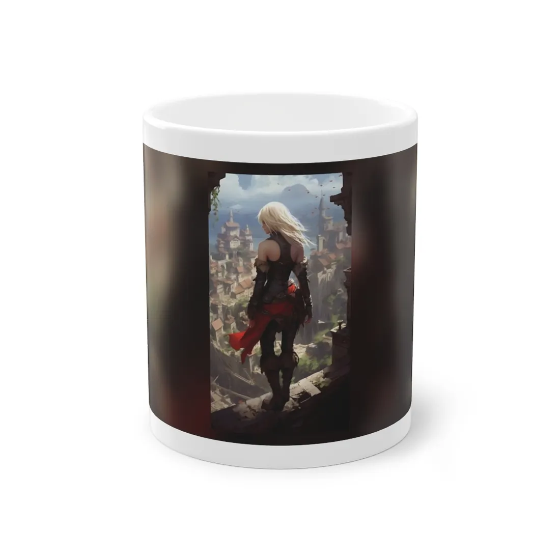 Blonde Anime Bloom: Calming Outdoor - Mug