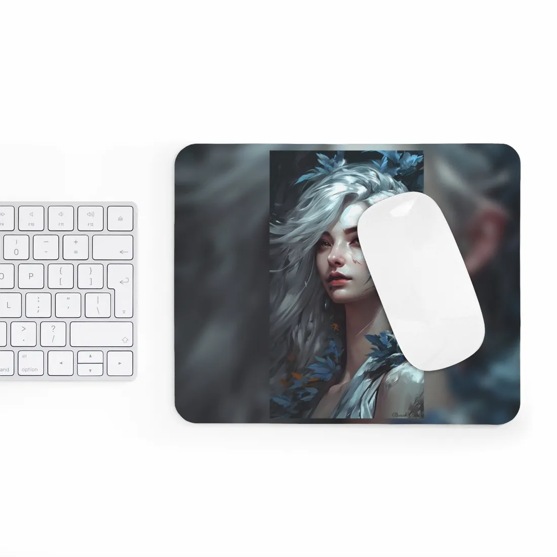 Blonde Beauty Portrait: Elegant Female - Mouse Pad