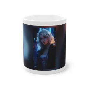 White Haired Woman Portrait Mug