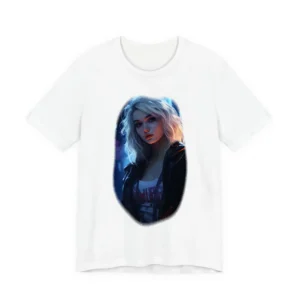 White Haired Woman Portrait T-Shirt