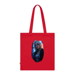 White Haired Woman Portrait Tote Bag