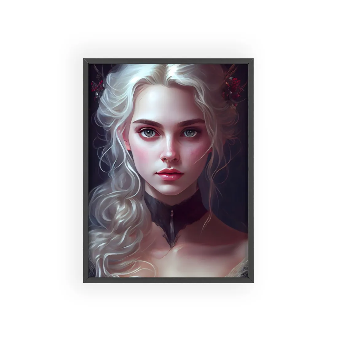 Blonde Portrait: Daring Angle - Framed Poster