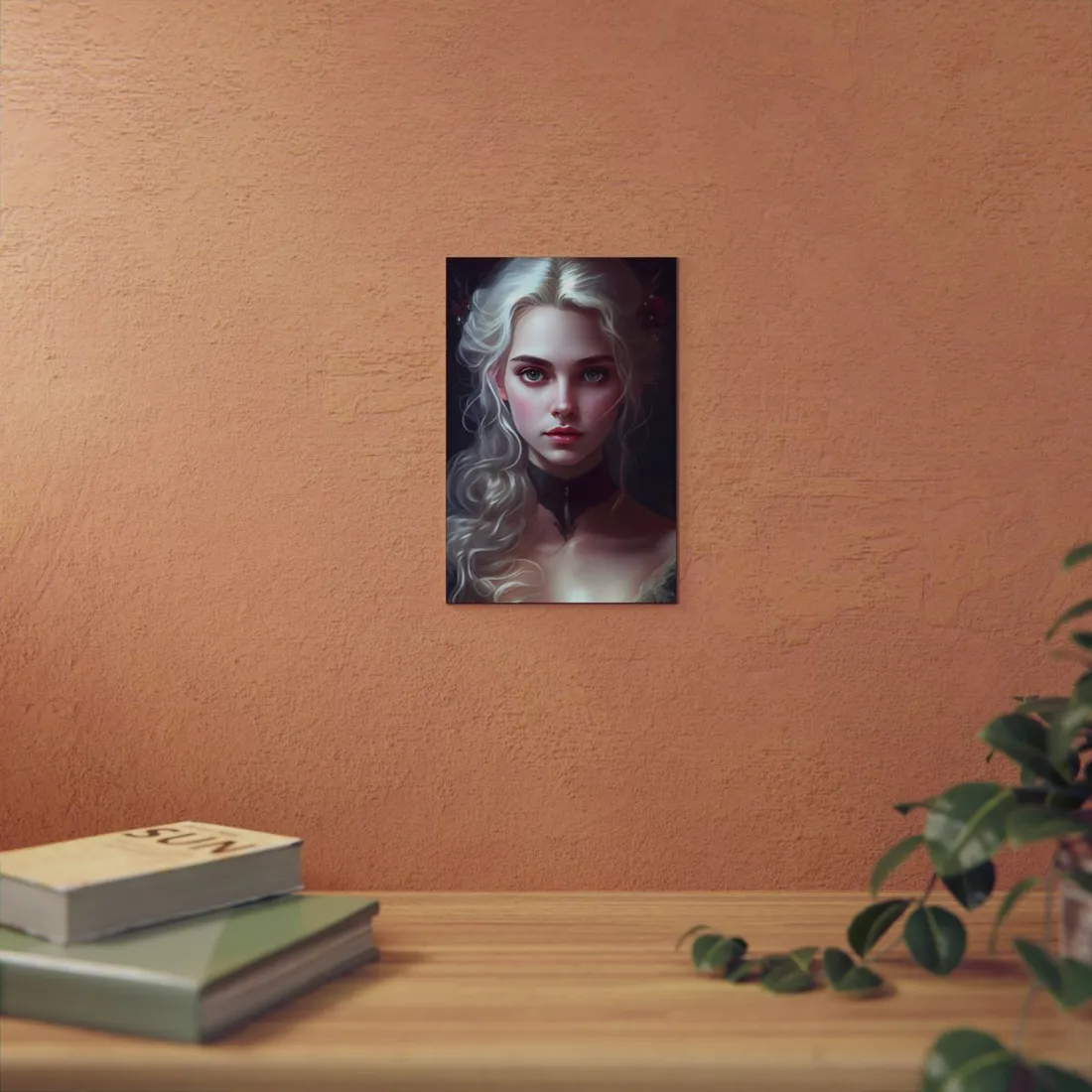 Blonde Portrait: Daring Angle - Metal Poster