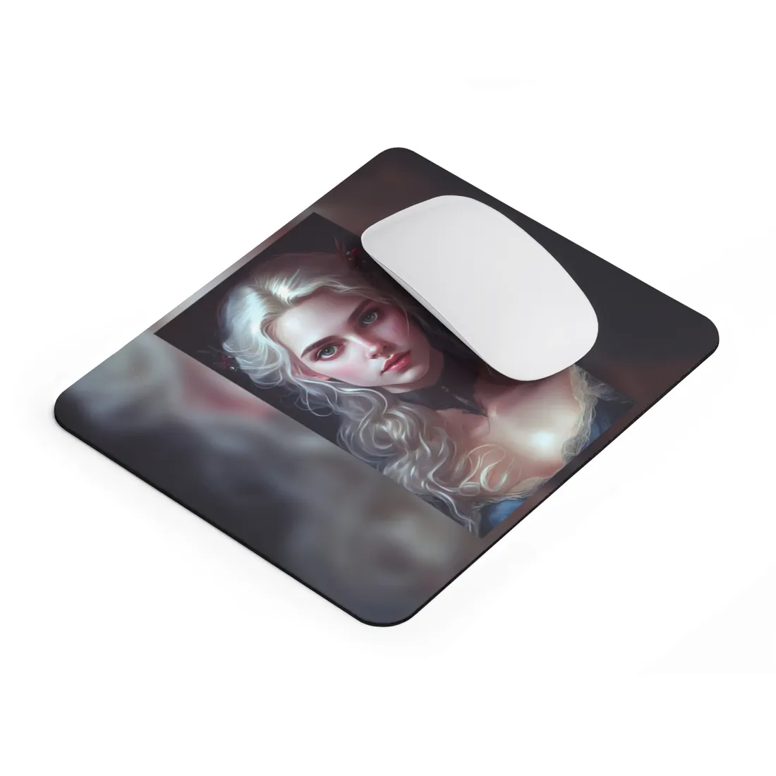 Blonde Portrait: Daring Angle - Mouse Pad