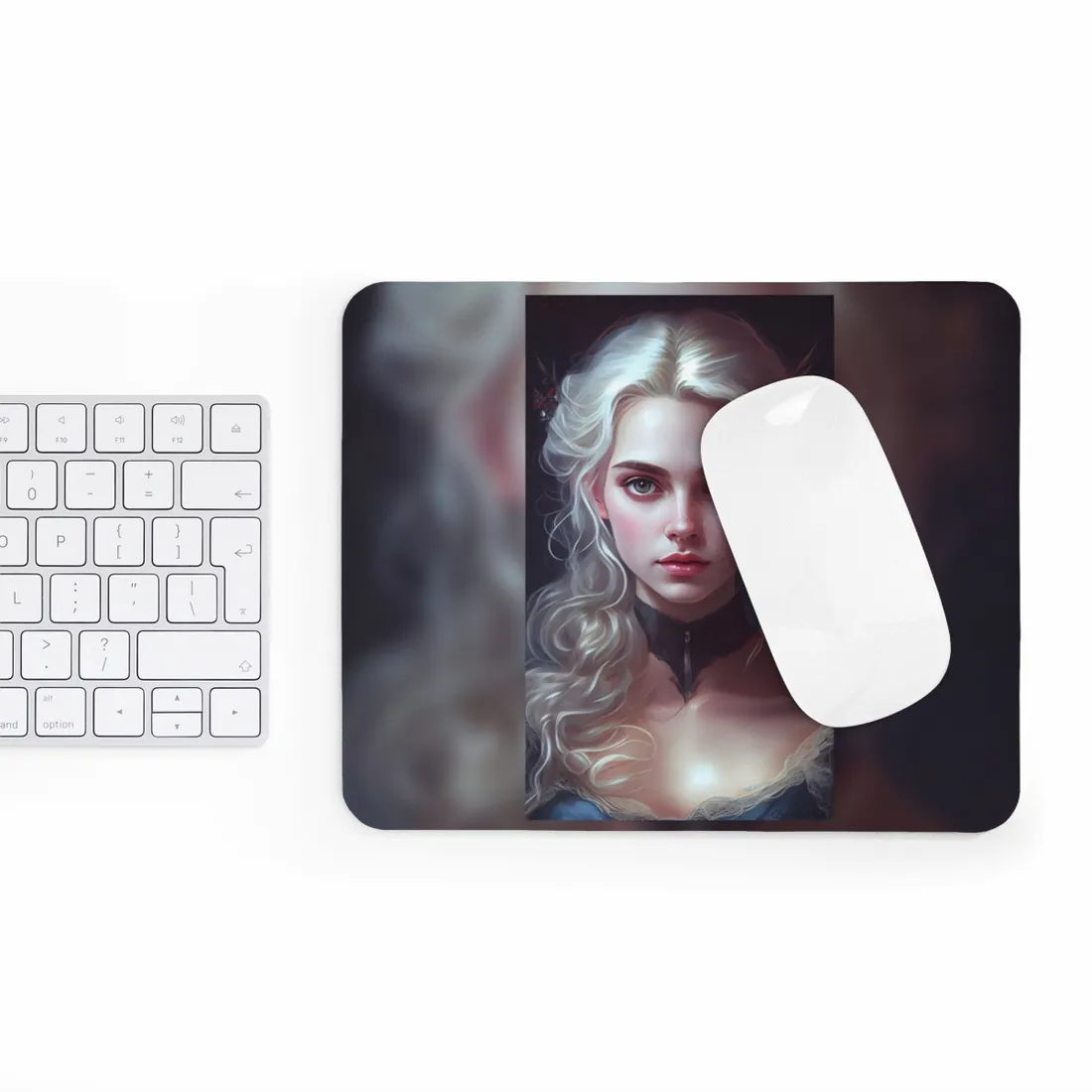 Blonde Portrait: Daring Angle - Mouse Pad