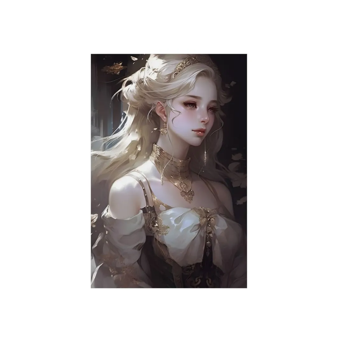 Blonde Portrait in Natural Light - Metal Poster